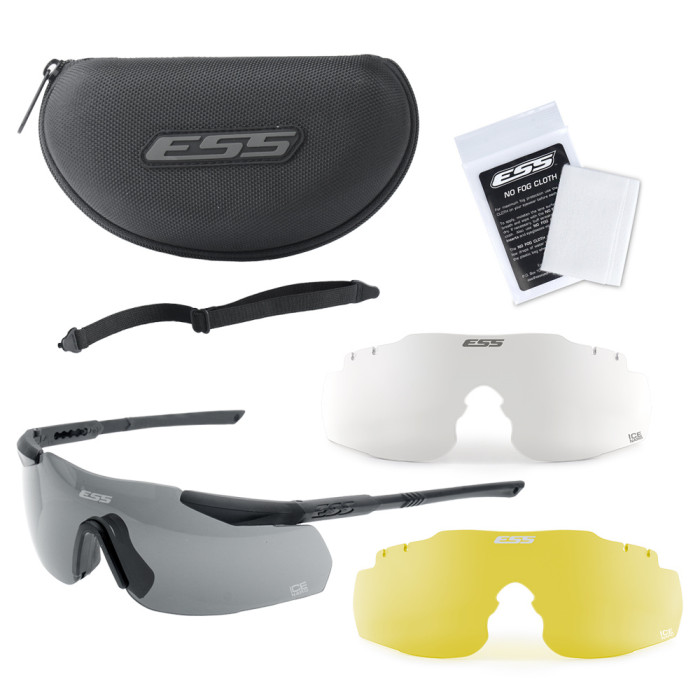 Окуляри ESS ICE Black  захисні NARO 3LS KIT 740-0017