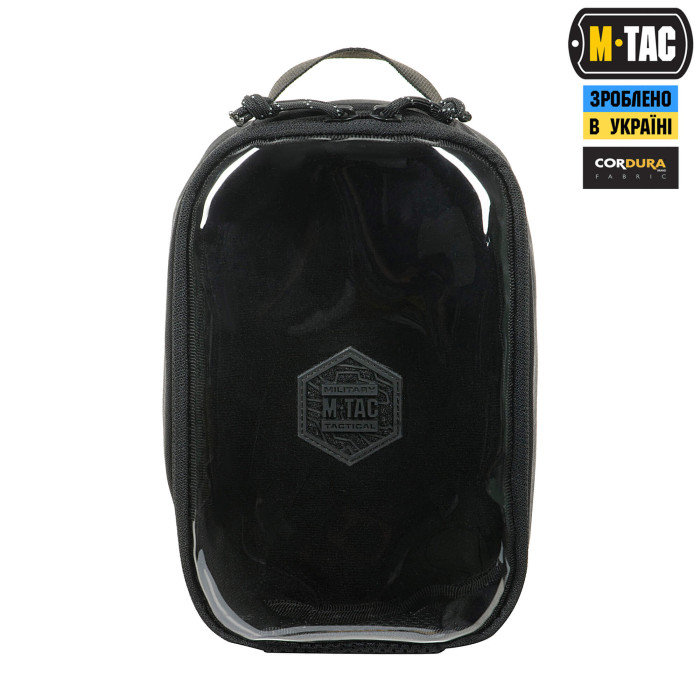M-Tac органайзер утилітарний прозорий Elite Large Gen.II Black