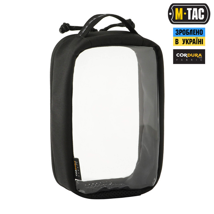 M-Tac органайзер утилітарний прозорий Elite Medium (26х11 см) Black