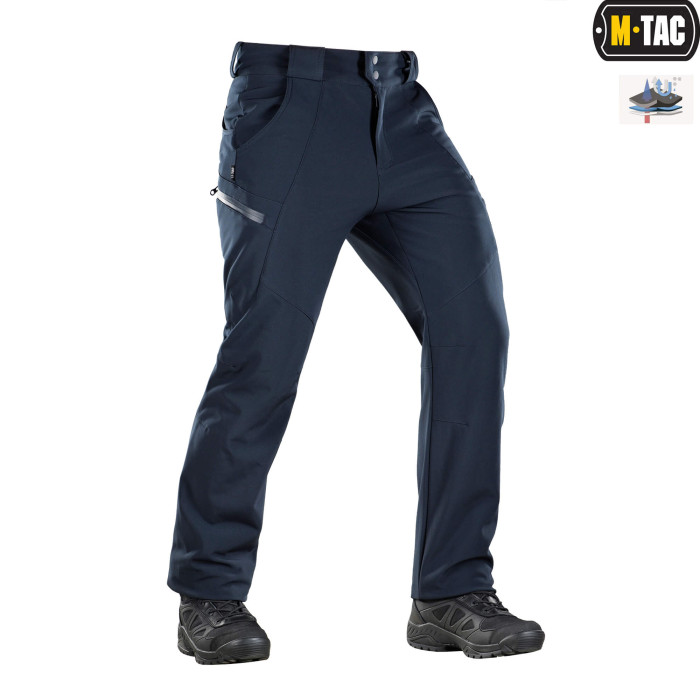 M-Tac штани Soft Shell Winter Dark Navy Blue L