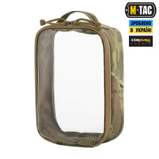 M-Tac органайзер утилітарний прозорий Elite Medium (26х11 см) Multicam