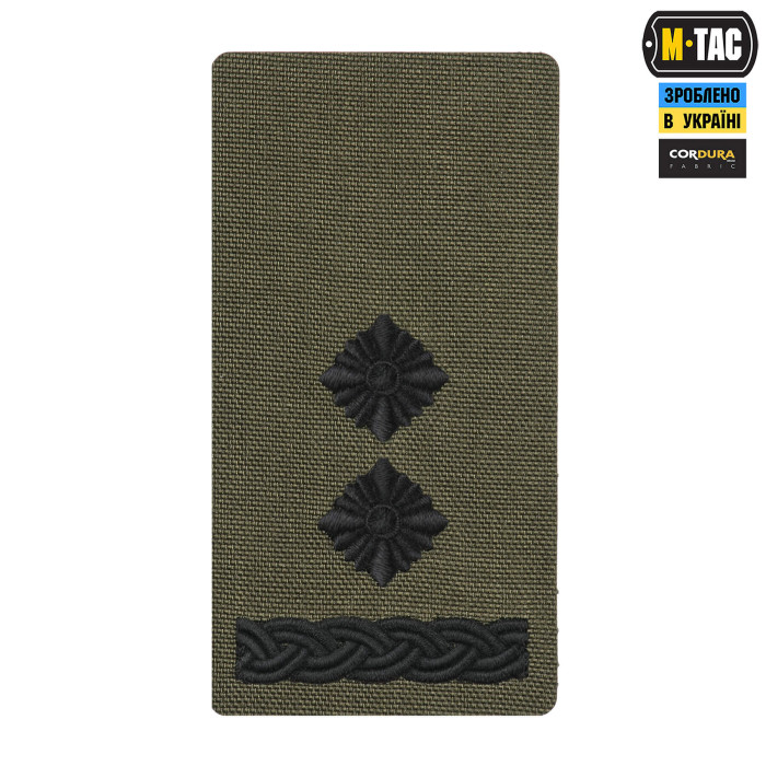 M-Tac погон на липучці Підполковник (вишивка) Ranger Green