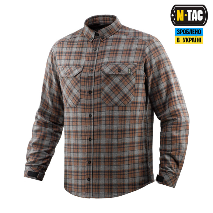 M-Tac сорочка Lumberjack Merino Cold Weather Gray/Brown 2XL/R