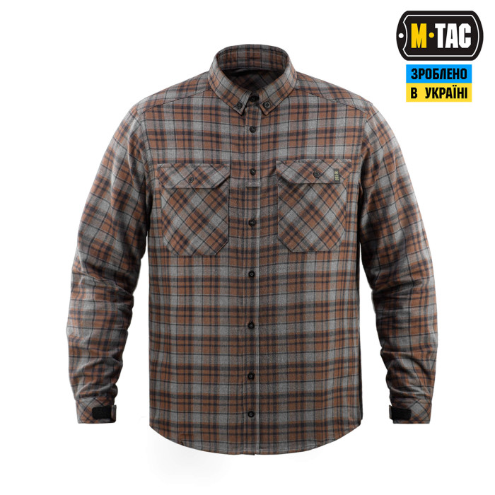 M-Tac сорочка Lumberjack Merino Cold Weather Gray/Brown 2XL/R