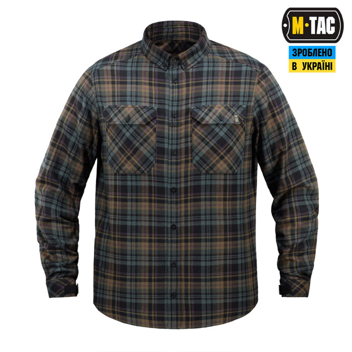 M-Tac сорочка Lumberjack Merino Cold Weather Blue/Yellow XS/R