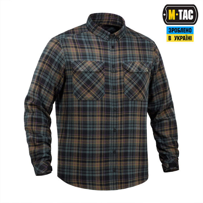 M-Tac сорочка Lumberjack Merino Cold Weather Blue/Yellow XS/R