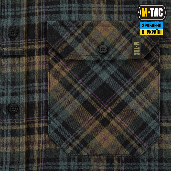 M-Tac сорочка Lumberjack Merino Cold Weather Blue/Yellow XS/R