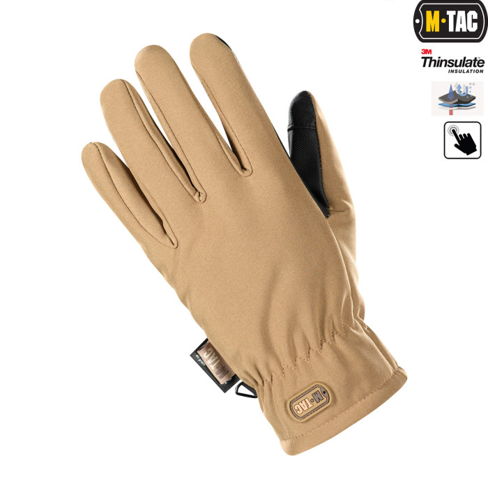 M-Tac рукавички Soft Shell Thinsulate Coyote Brown L