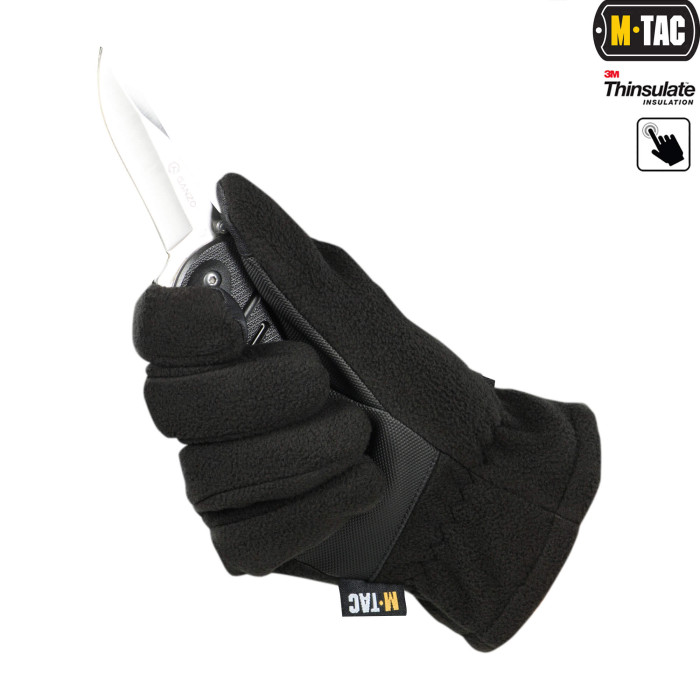M-Tac рукавички Fleece Thinsulate Black XL