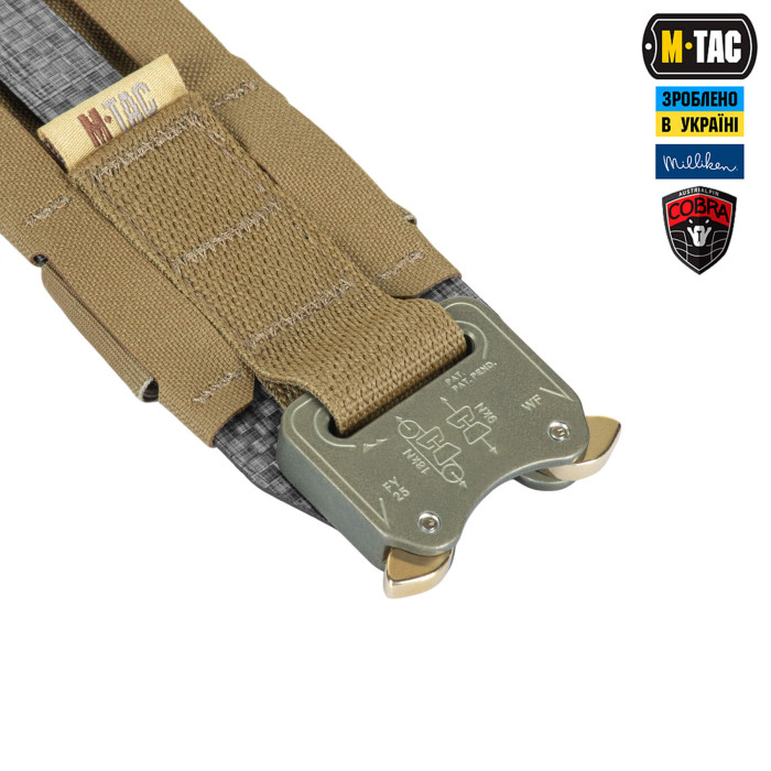 M-Tac ремінь Tiger Belt Cobra Buckle Coyote M/L