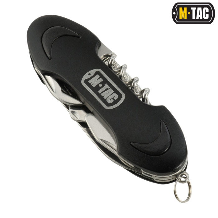 M-Tac ніж складний малий (7 інструм.) Type 2 Steel/Black