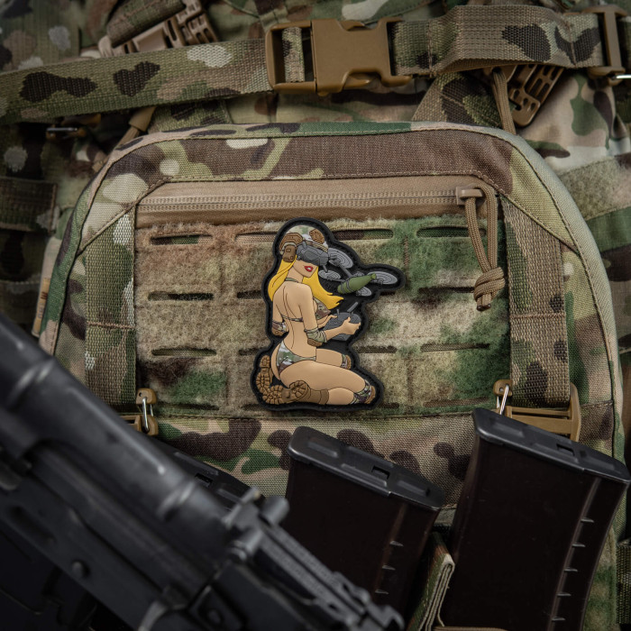M-Tac нашивка Tactical girl №6 PVC Yellow/MC V2