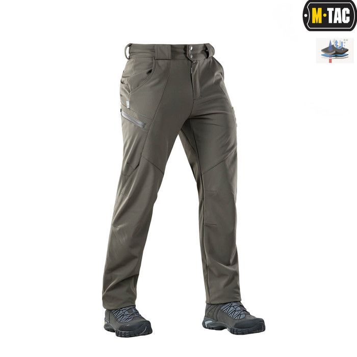 M-Tac штани Soft Shell Winter Olive XS
