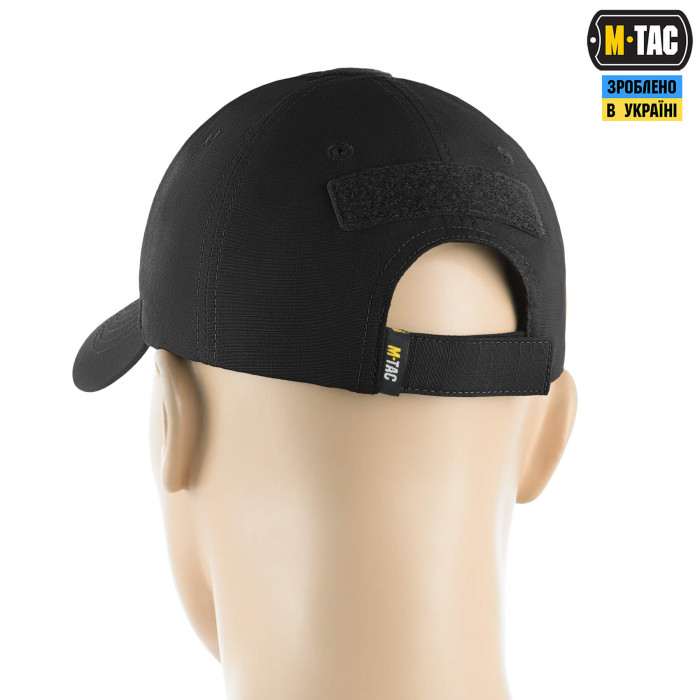 M-Tac бейсболка тактична Elite Flex ріп-стоп Black XS