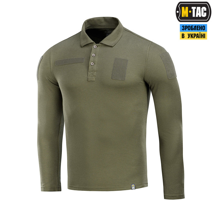 M-Tac поло тактичне довгий рукав 65/35 Army Olive L