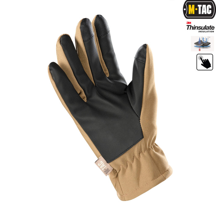 M-Tac рукавички Soft Shell Thinsulate Coyote Brown L