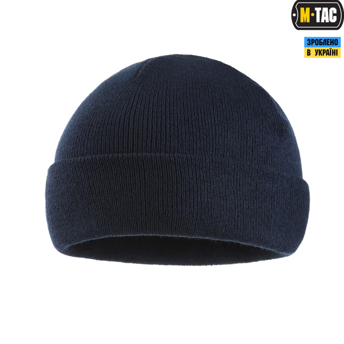 M-Tac шапка тонка в'язка 100% акрил Dark Navy Blue L/XL