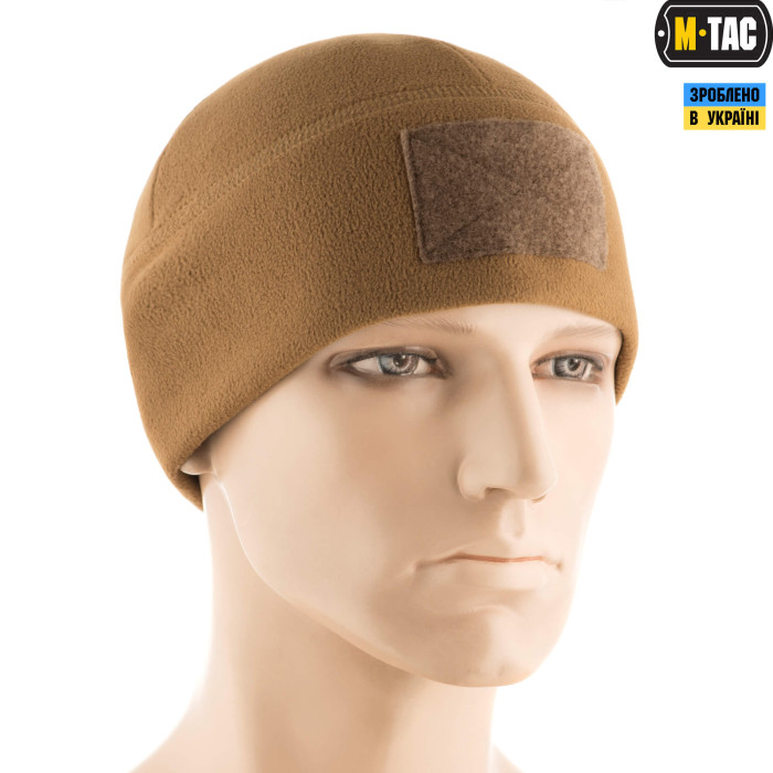 M-Tac шапка Watch Cap Elite фліс (270г/м2) з липучкою Coyote Brown XL