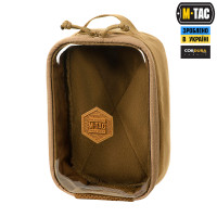 M-Tac органайзер утилітарний прозорий Elite Medium Gen.II Coyote