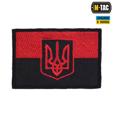 M-Tac нашивка прапор червоно-чорний з гербом