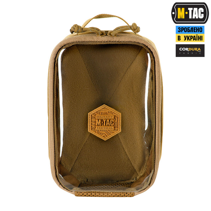 M-Tac органайзер утилітарний прозорий Elite Medium Gen.II Coyote