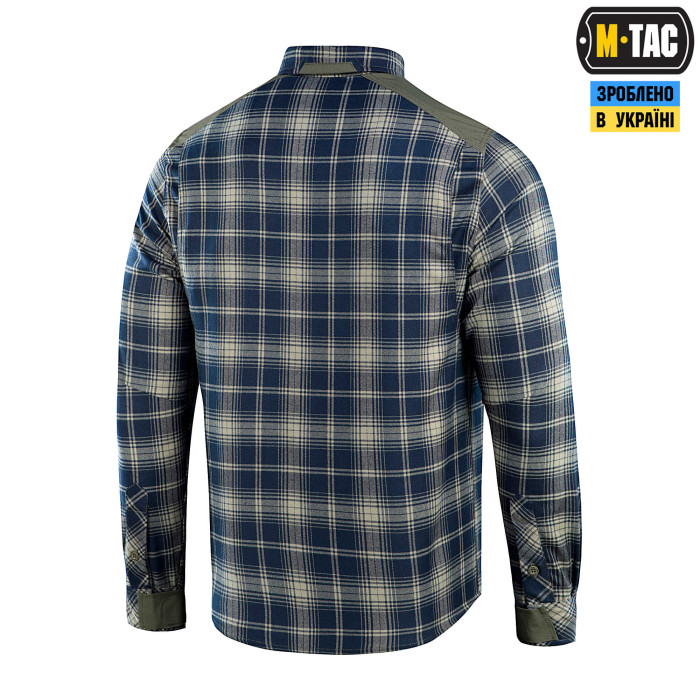 M-Tac сорочка Redneck Shirt Olive/Navy Blue L/L
