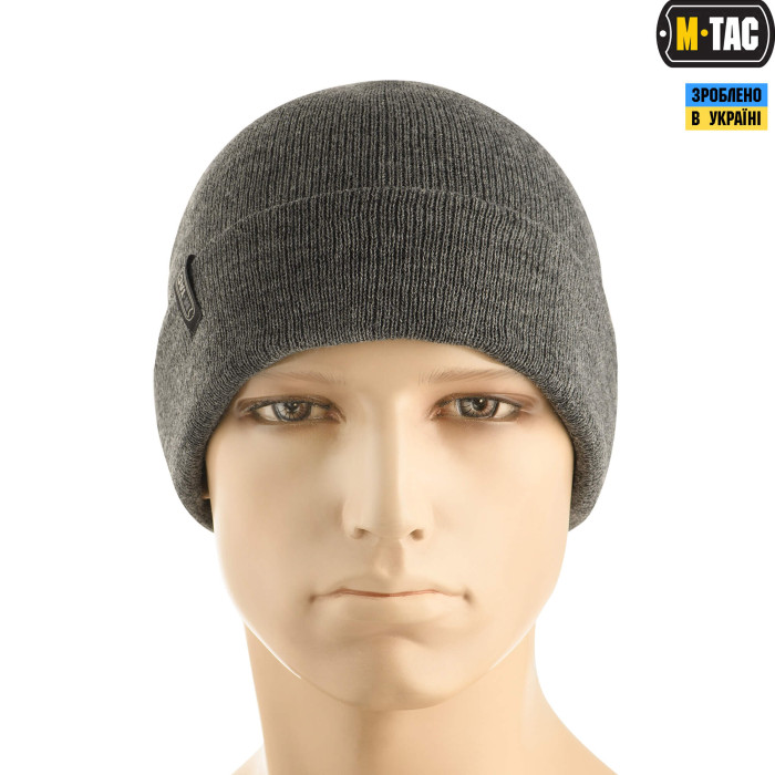 M-Tac шапка тонка в'язка 100% акрил Grey L/XL