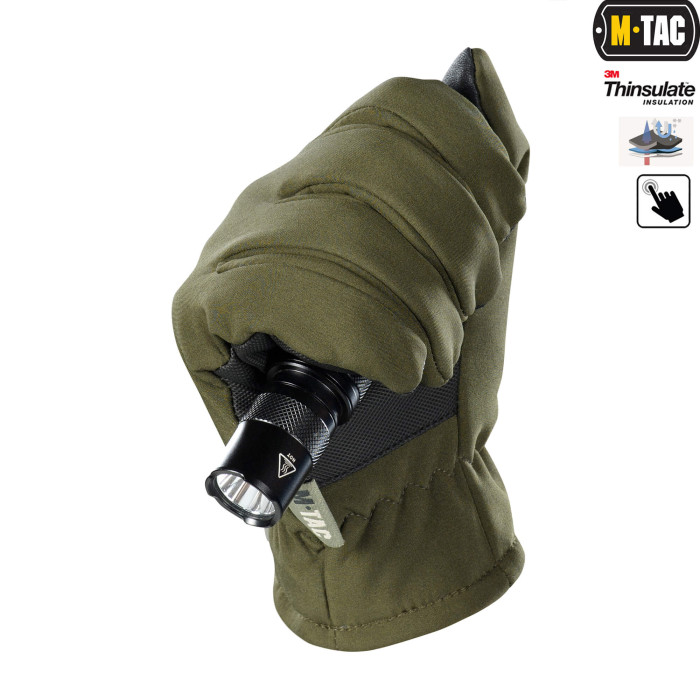 M-Tac рукавички Soft Shell Thinsulate Olive L