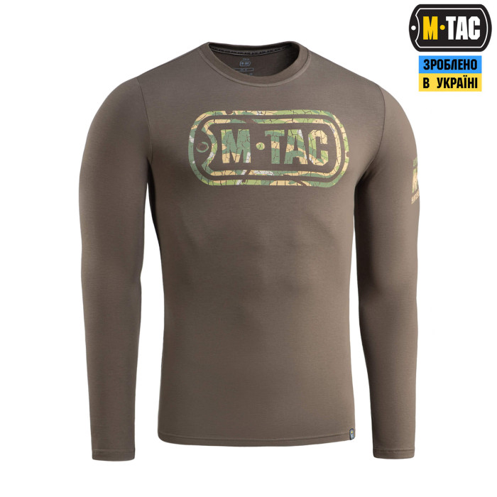 M-Tac футболка Logo довгий рукав Dark Olive 2XL
