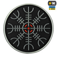 M-Tac нашивка шолом Жаху PVC Black/GID