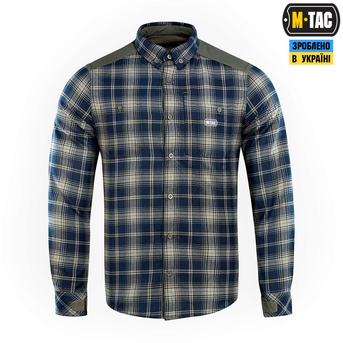 M-Tac сорочка Redneck Shirt Olive/Navy Blue L/L