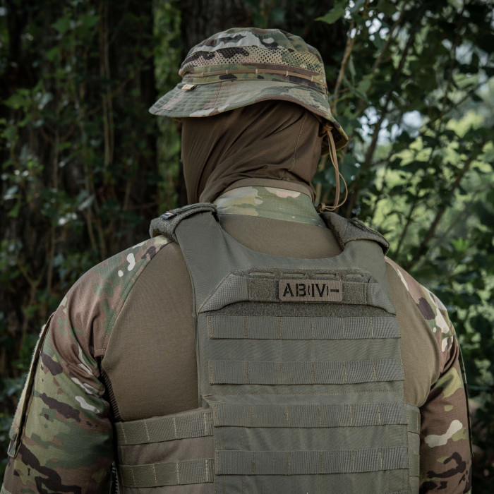 M-Tac нашивка група крові AB (IV) - наскрізна Laser Cut 25х80 Ranger Green