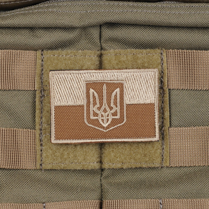 M-Tac нашивка прапор України з гербом хакі
