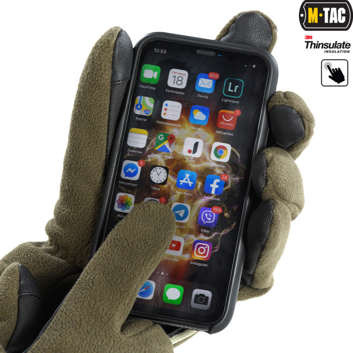 M-Tac рукавички Fleece Thinsulate Olive L