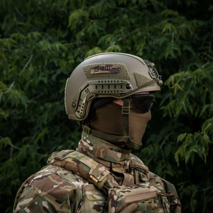 M-Tac нашивка група крові B (III) + наскрізна Laser Cut 25х80 Multicam