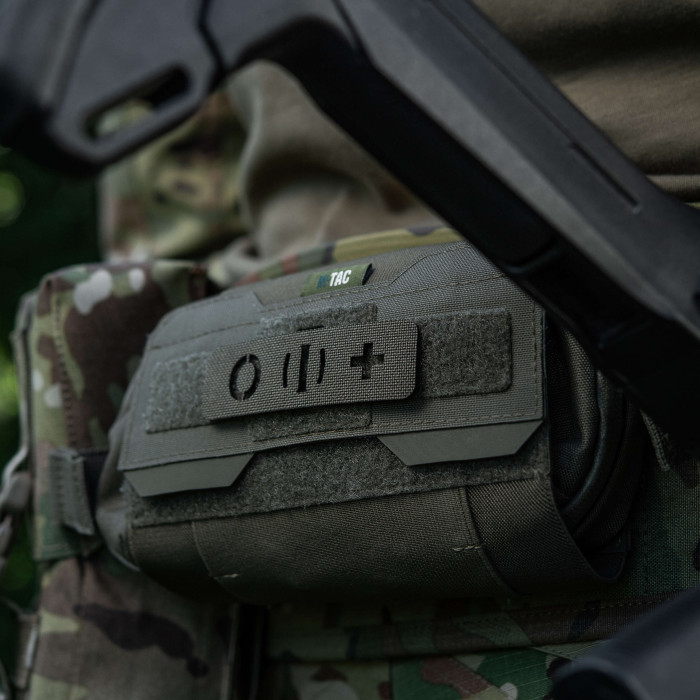 M-Tac нашивка група крові O (I) + наскрізна Laser Cut 25х80 Ranger Green