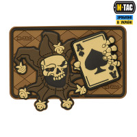 M-Tac нашивка Joker Skull 3D PVC Coyote