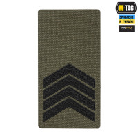 M-Tac погон на липучці Старший сержант (вишивка) Ranger Green