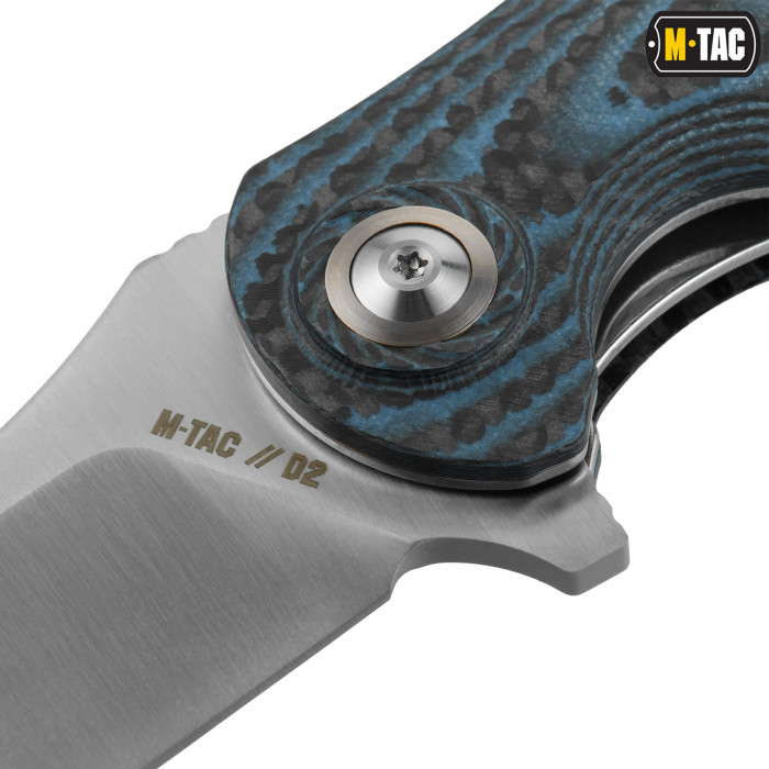 M-Tac ніж складний Type 15 Carbon/Blue