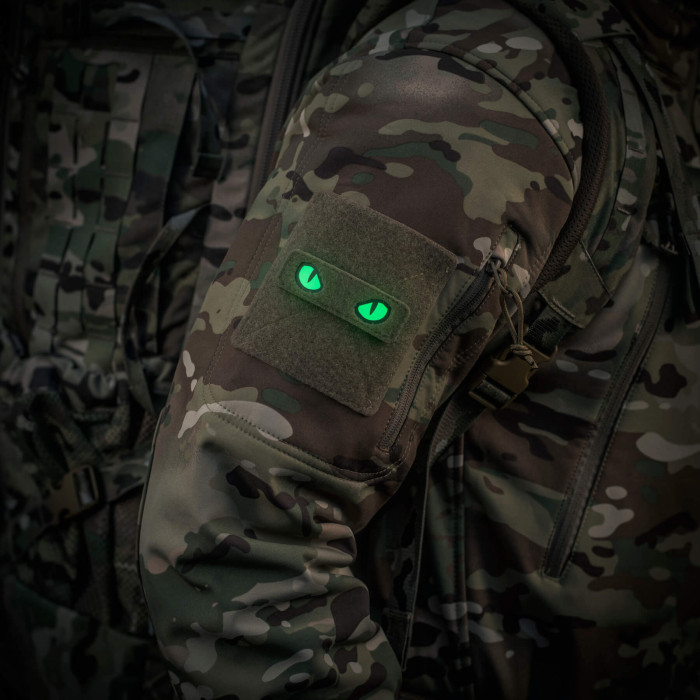 M-Tac нашивка Cat Eyes (Type 2) Laser Cut Coyote/GID