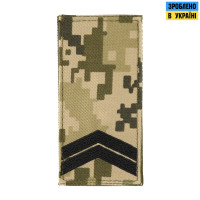 M-Tac погон МО Молодший сержант на липучці ММ14
