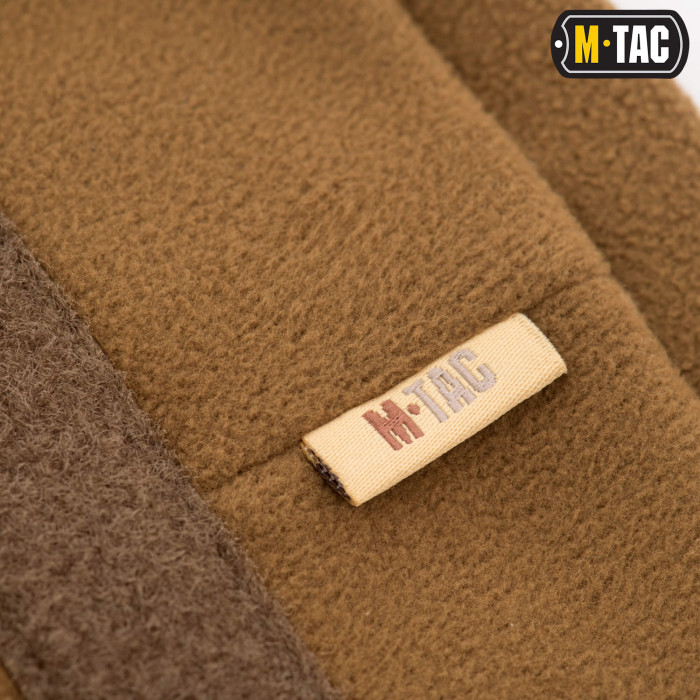 M-Tac шапка Watch Cap Elite фліс (270г/м2) з липучкою Coyote Brown XL