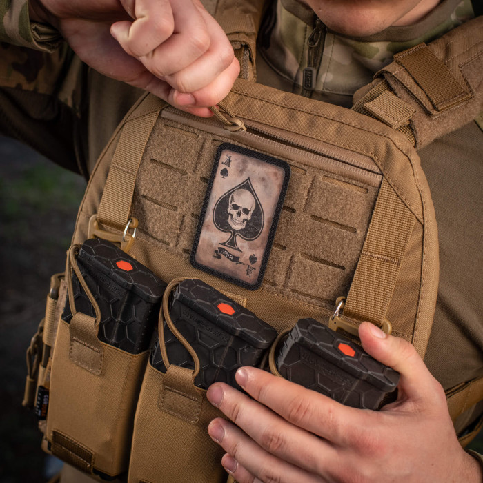 M-Tac нашивка Ace of Spades Coyote/Black