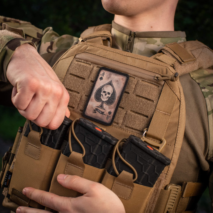 M-Tac нашивка Ace of Spades Coyote/Black