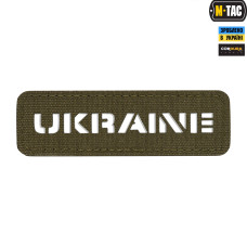 M-Tac нашивка Ukraine скрізна 25х80 Laser Cut Ranger Green