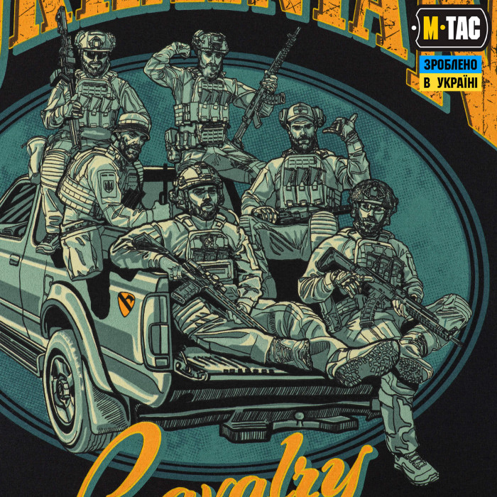 M-Tac футболка Ukrainian Cavalry Black 3XL