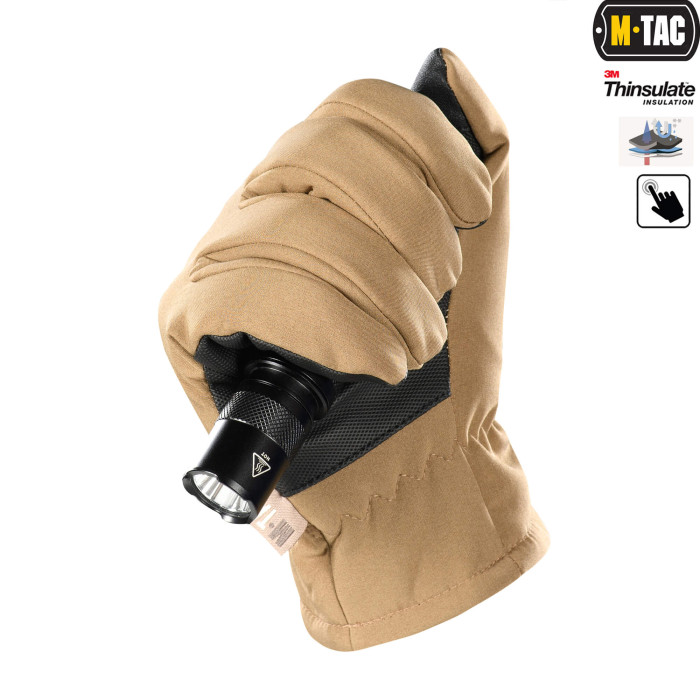 M-Tac рукавички Soft Shell Thinsulate Coyote Brown L