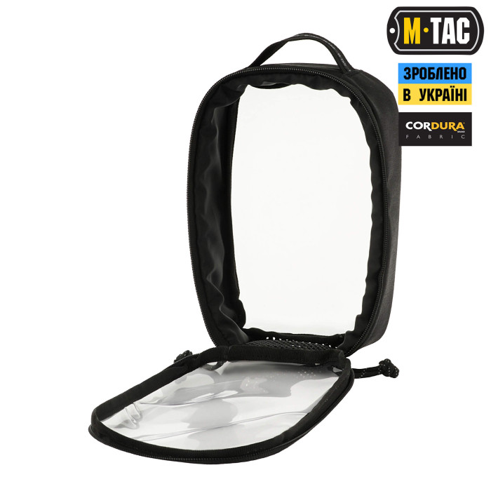 M-Tac органайзер утилітарний прозорий Elite Medium (26х11 см) Black