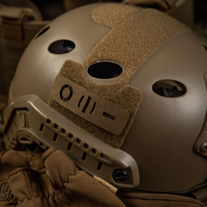 M-Tac нашивка група крові O (I) - наскрізна Laser Cut 25х80 Coyote