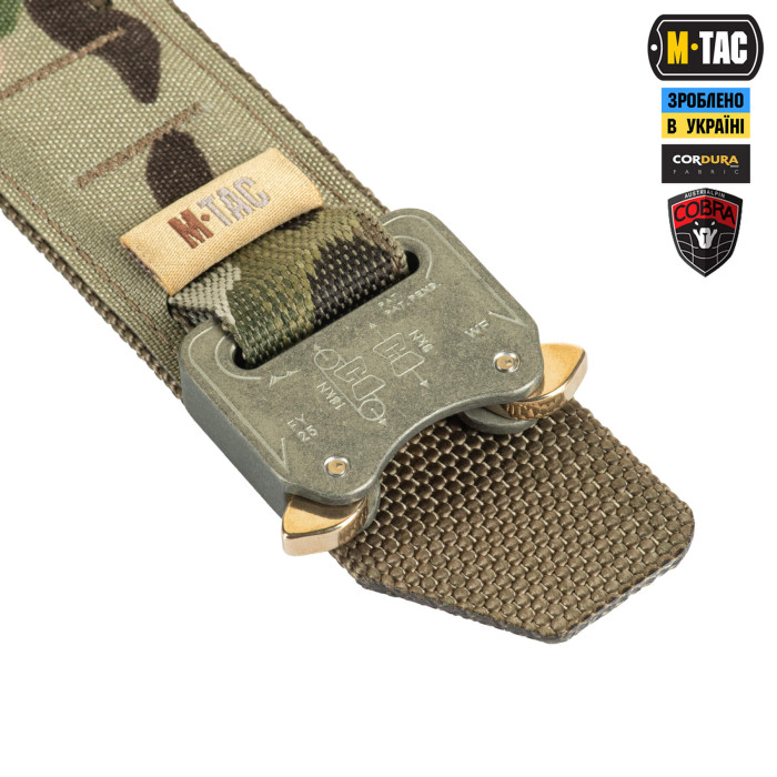 M-Tac ремінь Cobra Buckle Tactical Belt Laser Cut Multicam M/L